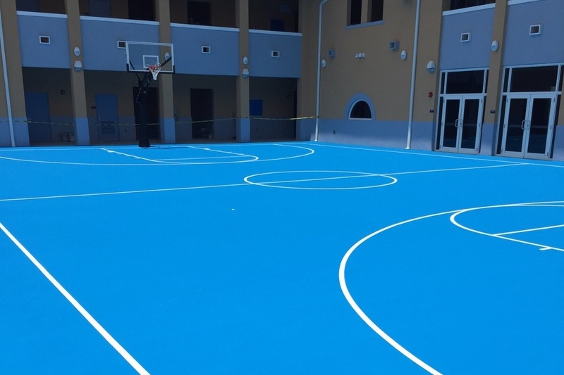 Asphalt Pavement Basketball Courts Construction